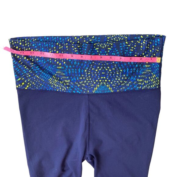 Fabletics Women L Salar Fold Over Waist Yoga Pant‎ Dark Blue - Picture 8 of 10